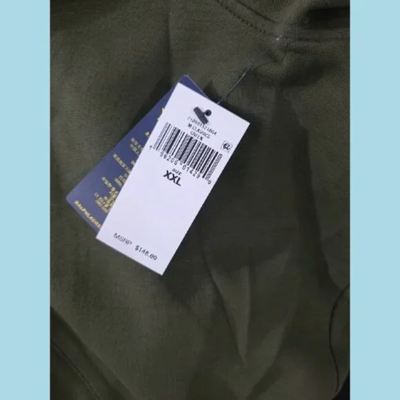 NWT Men's Polo Ralph Lauren Double-Knit Flight Jacket XXL Company Olive - Picture 11 of 14